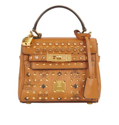 Mini Diamond Visetos Satchel, front view